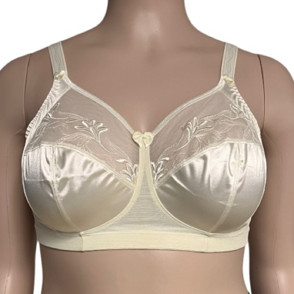Elomi Kristie Plus Size Soft Cup Side Support Wireless Bra Ivory UK 52F US 52G